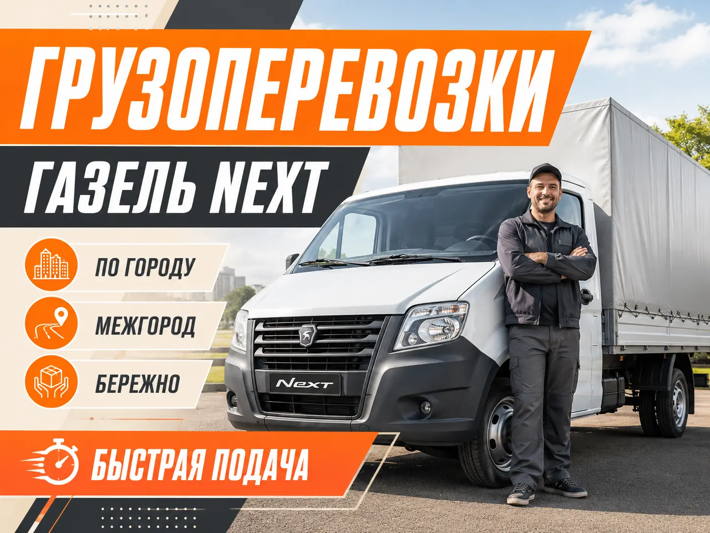 Грузоперевозки город, межгород