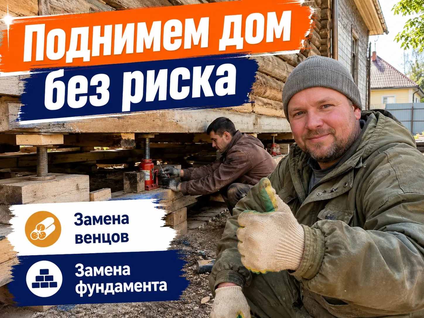 Замена венцов дома