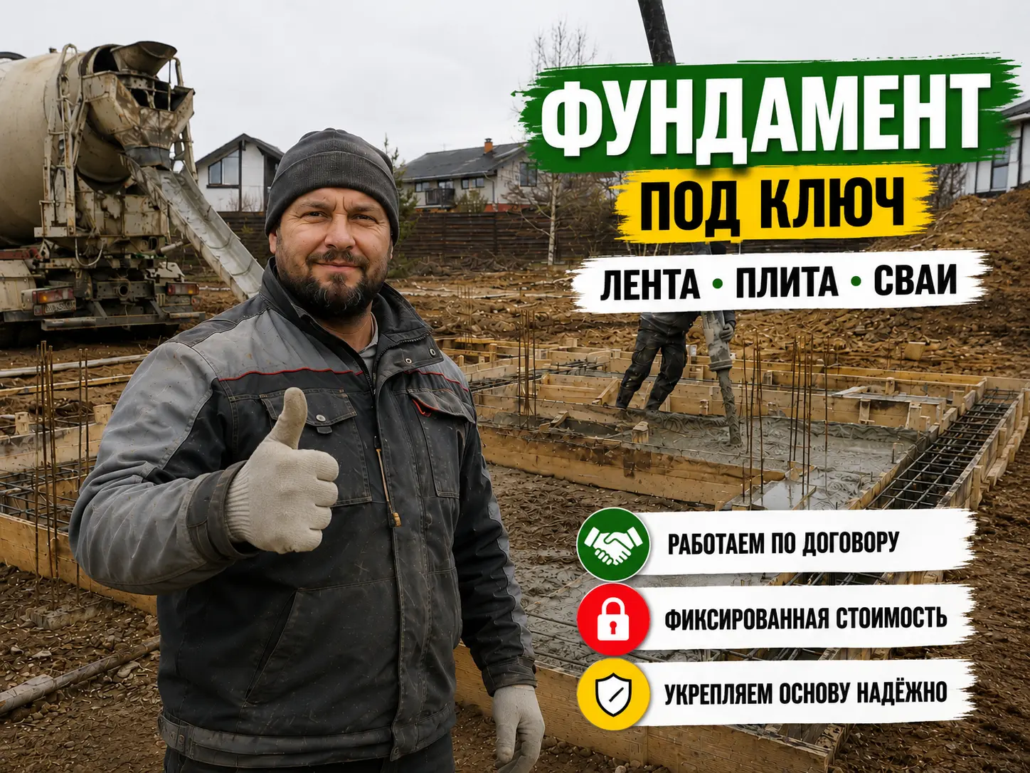 Фундаментные работы